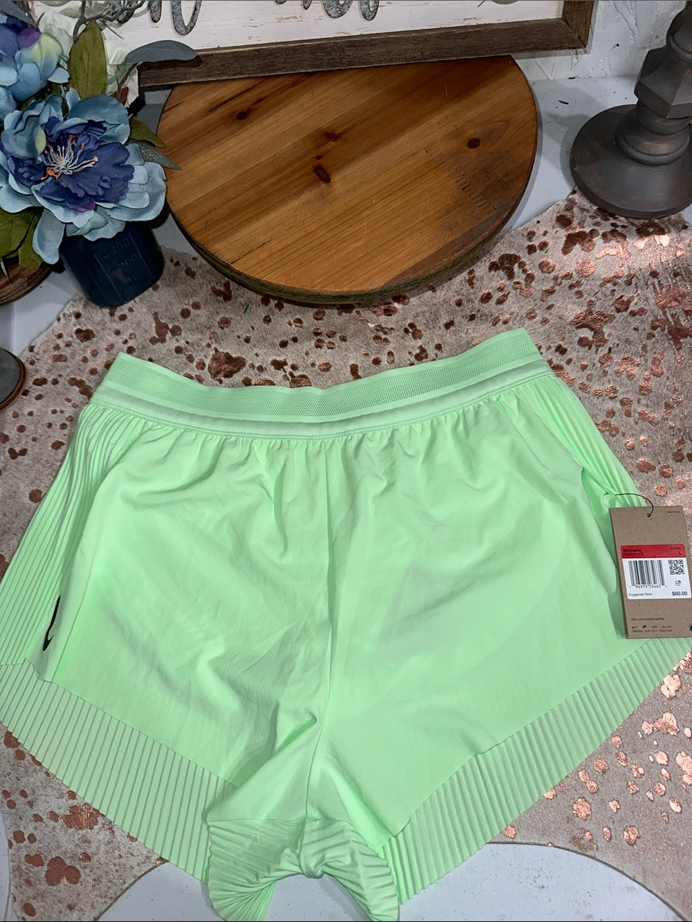 NWT Nike Women’s Mint Green Athletic Running Shorts